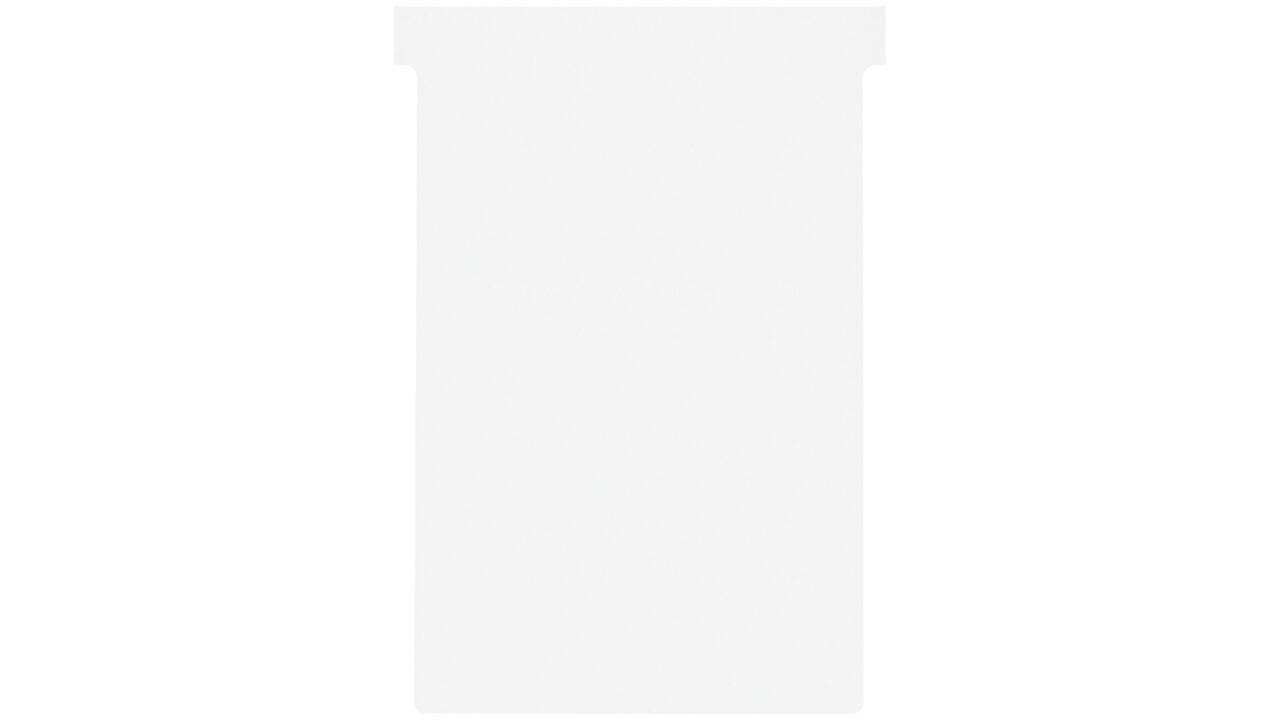 T-kaart Nobo nr.4 112mm wit 100 stuks
