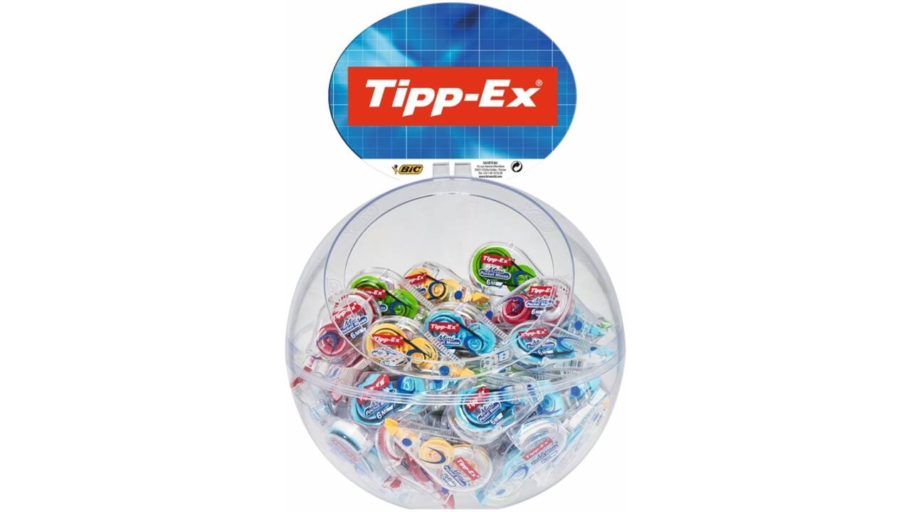 Correctietape Tipp-Ex mini pocket mouse 5mmx6m display à 30 +10 gratis