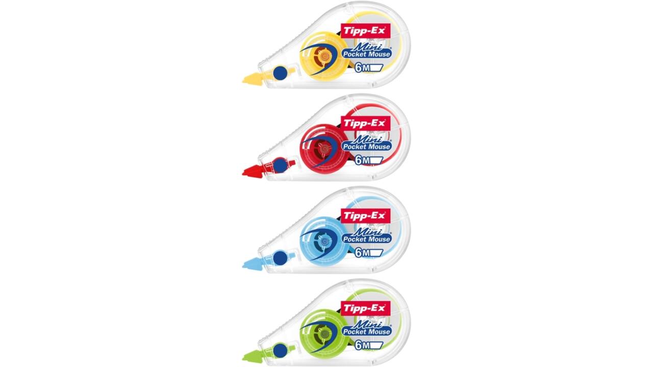 Correctietape Tipp-Ex mini pocket mouse 5mmx6m display à 30 +10 gratis