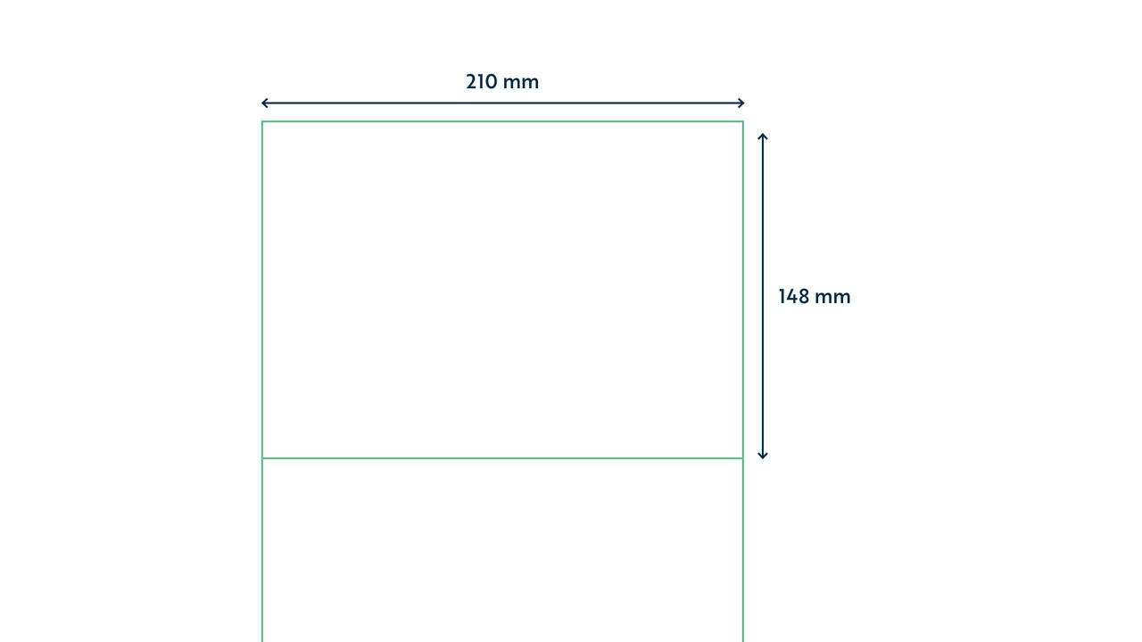 Etiket Rillprint 210x148mm 200st