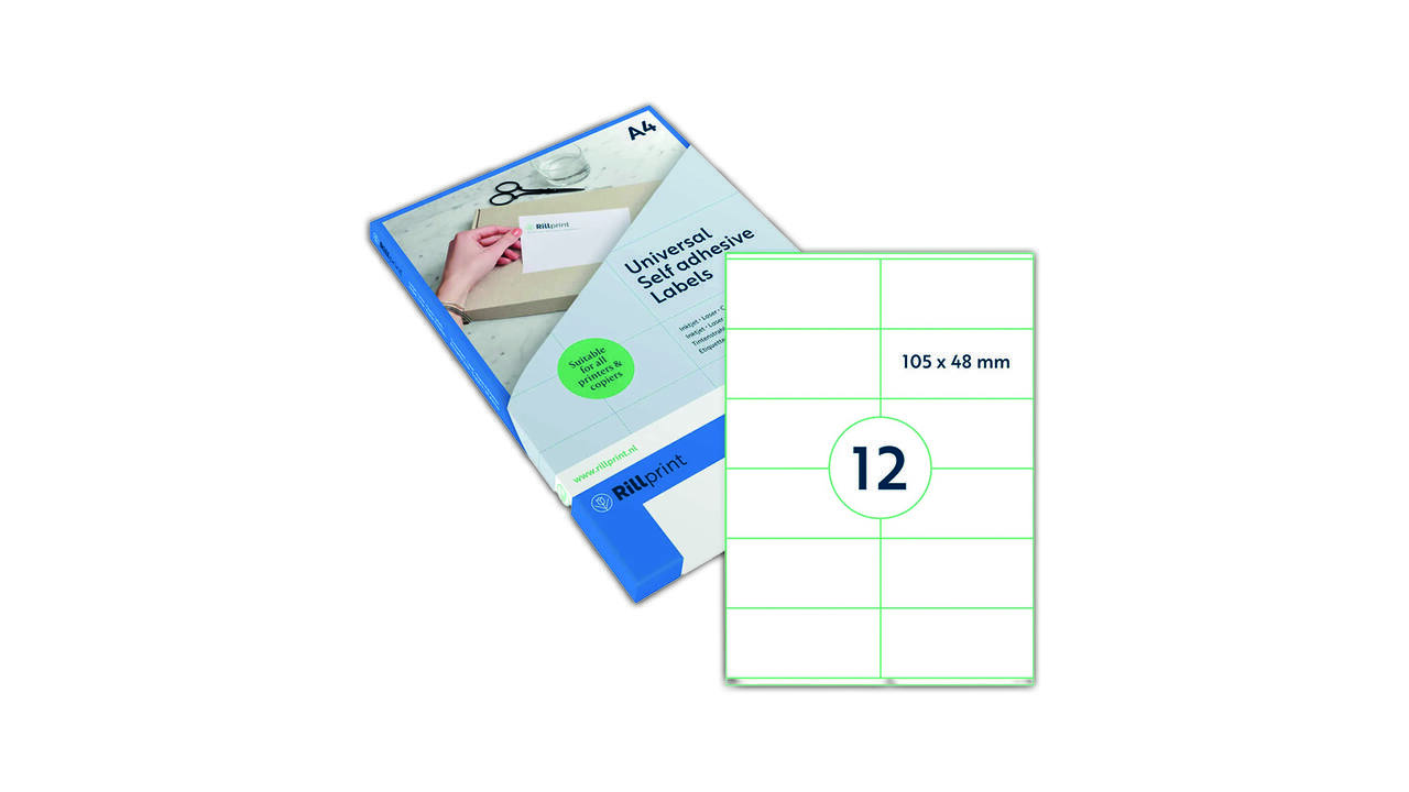 Etiket Rillprint 105x148mm 400st