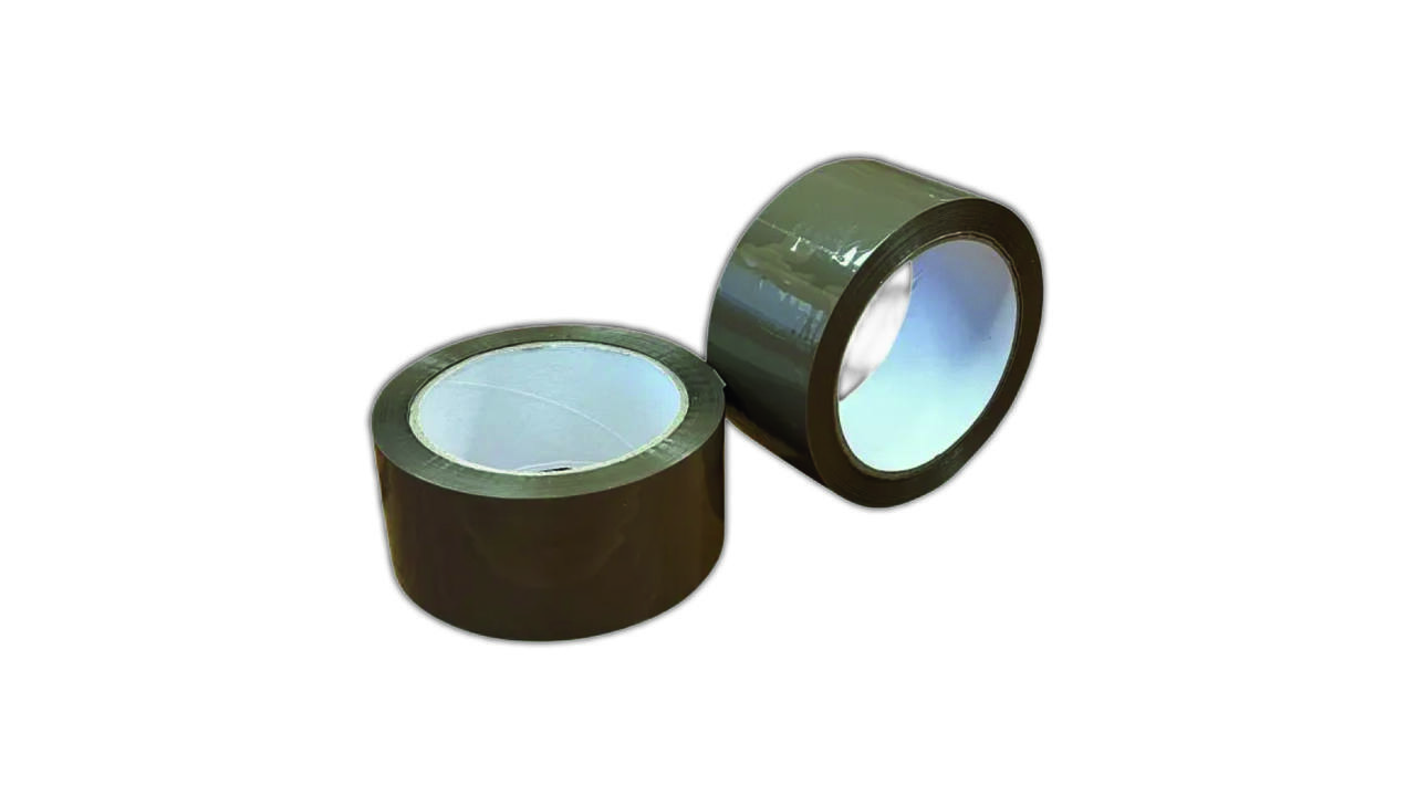 Verpakkingstape low noise acryl 48mmx66m 28mu pp acryl bruin