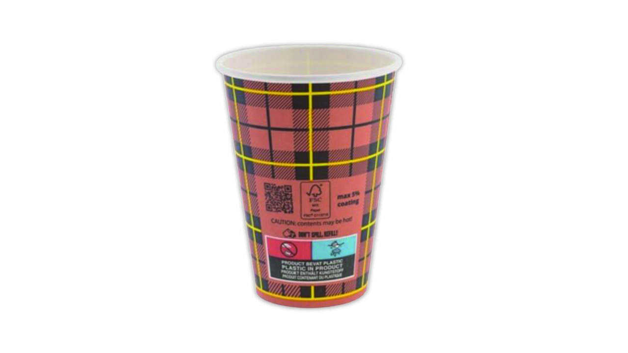 Beker 180ml karton scotty rood (100st)