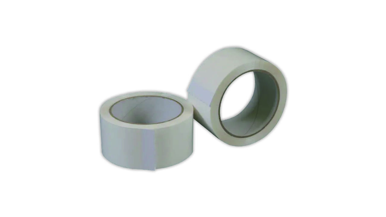 Verpakkingstape 48mmx66m pvc wit 32mu