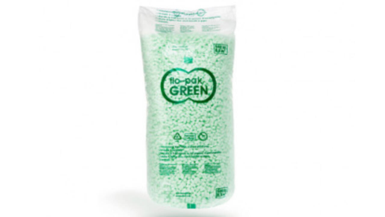 Opvulchips groen 100% gerecycled, afbreekbaar 500ltr