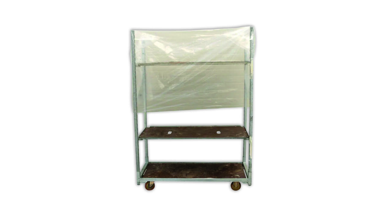 Vorsthoes Deense kar 145x35x120cm 30mu LDPE met ponsgat (100)