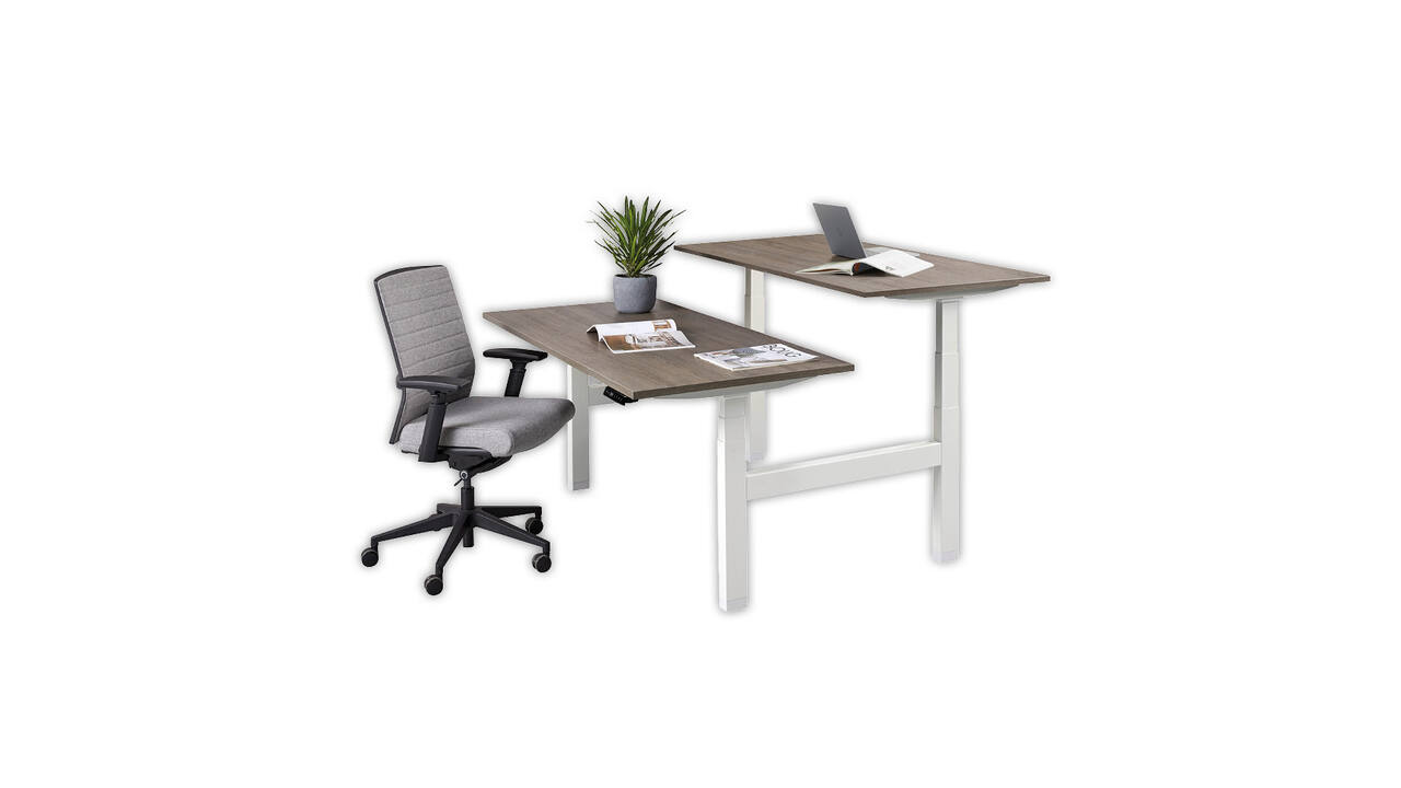 Bureau zit-sta Duo elektrisch 180x80cm 'Business'