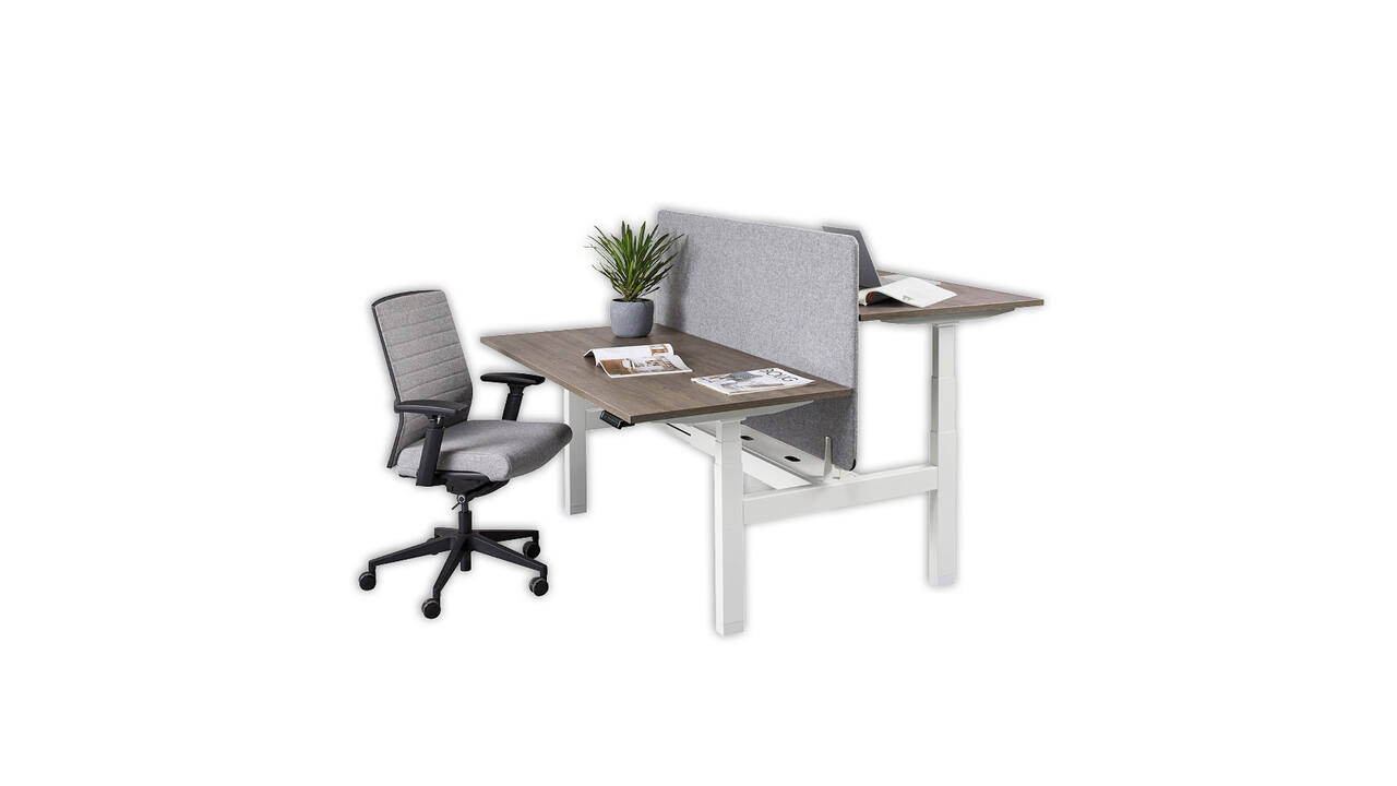 Bureau zit-sta Duo elektrisch 160x80cm 'Premium'