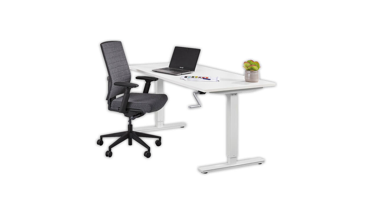 Bureau zit-sta Slinger 160x80cm
