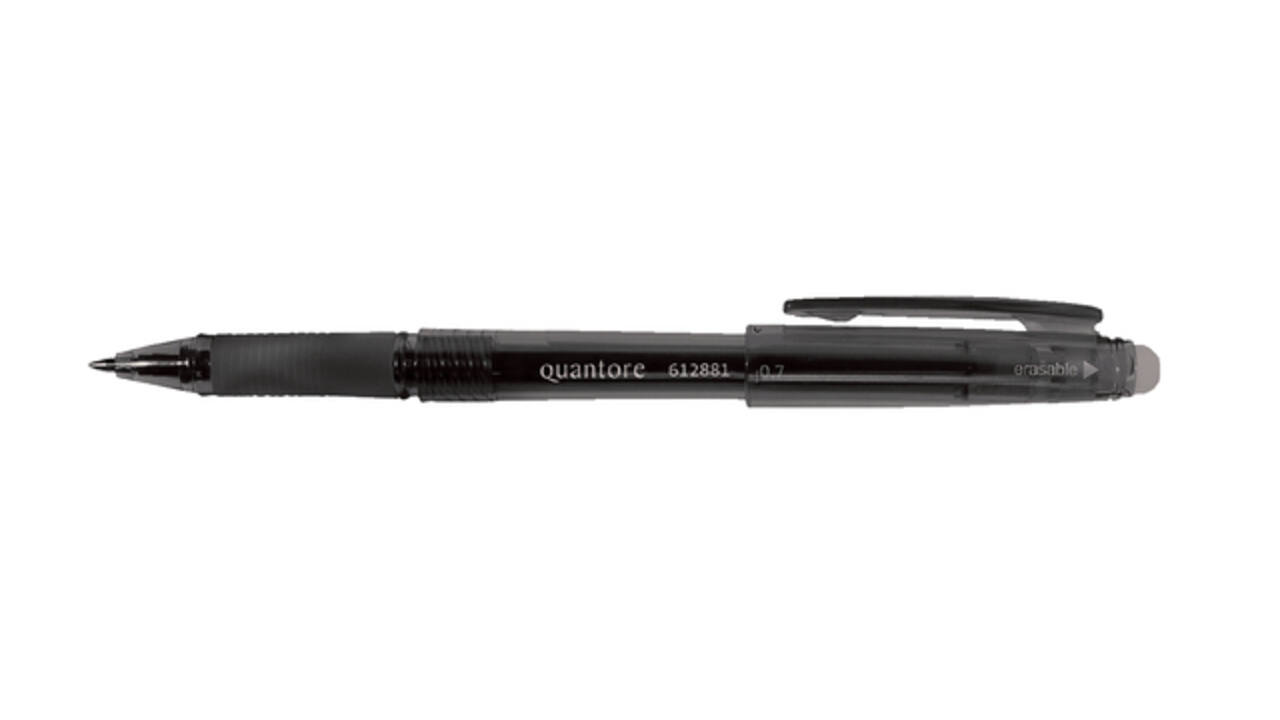 Gelschrijver Quantore erasable 0.7mm zwart