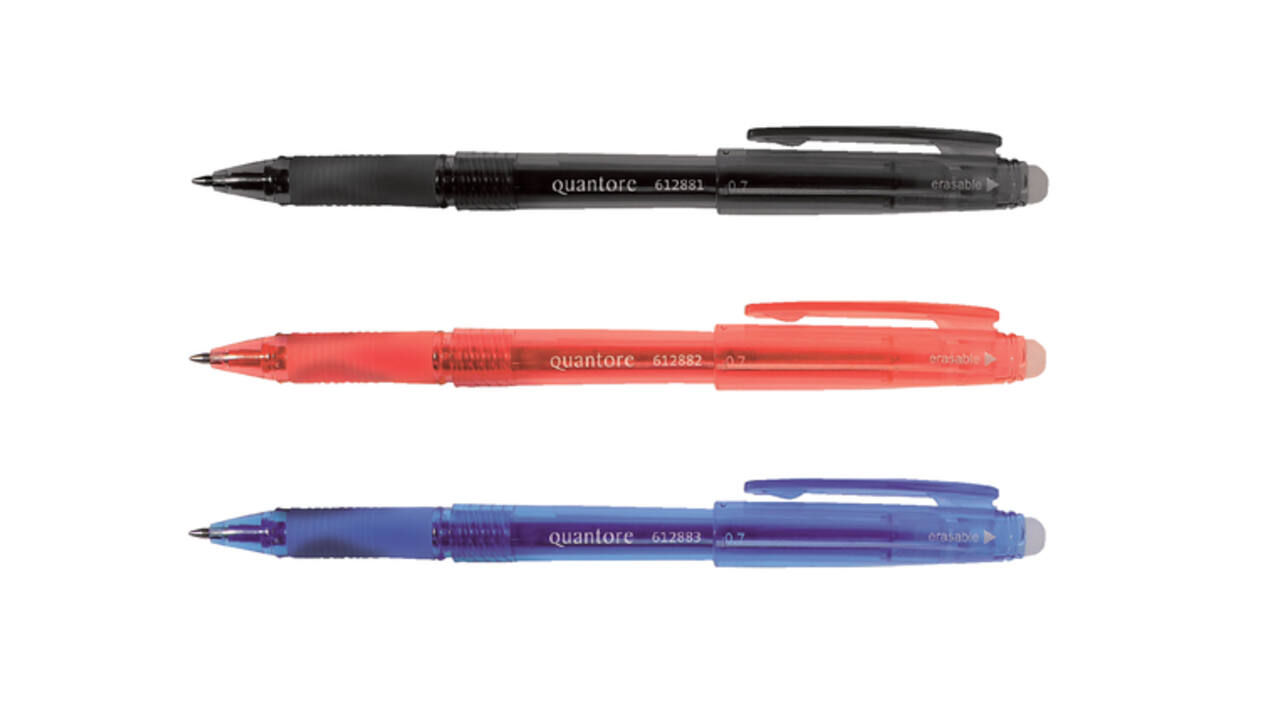 Gelschrijver Quantore erasable 0.7mm rood