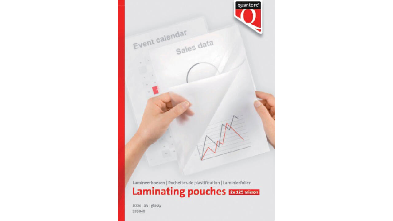 Lamineerhoes Quantore A5 154x216mm 2x125micron 100 stuks