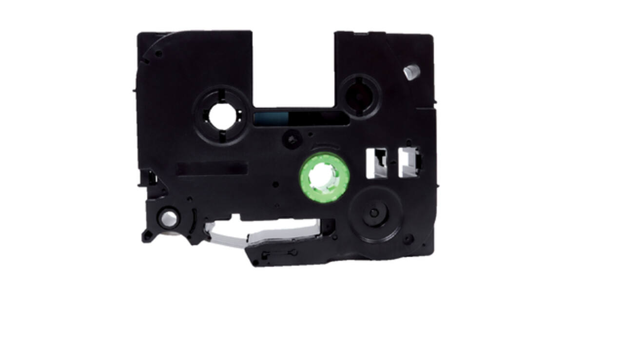 Labeltape Quantore TZe-221 9mmx8m zwart op wit