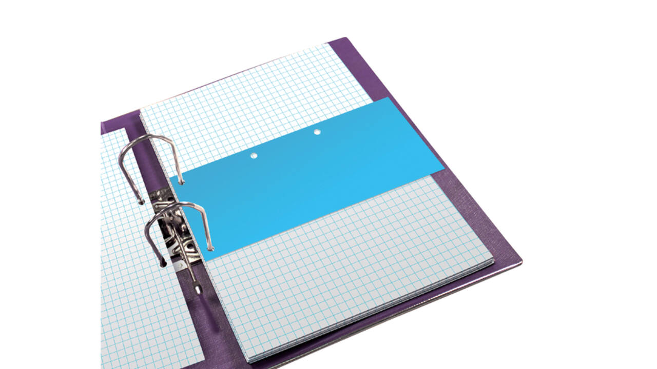 Scheidingsstrook Oxford Duo 240x105mm blauw 60 stuks