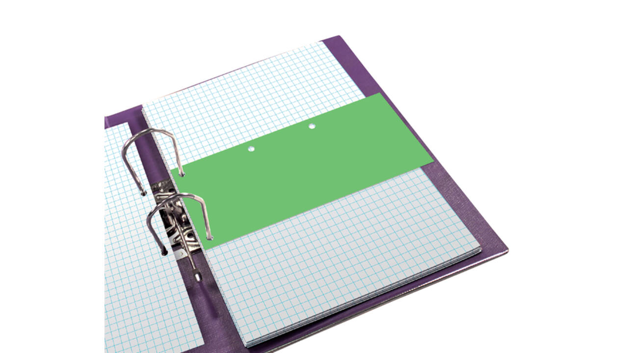 Scheidingsstrook Oxford Duo 240x105mm groen 60 stuks