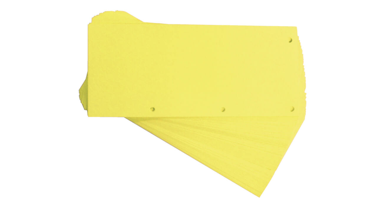 Scheidingsstrook Oxford Duo 240x105mm geel 60 stuks