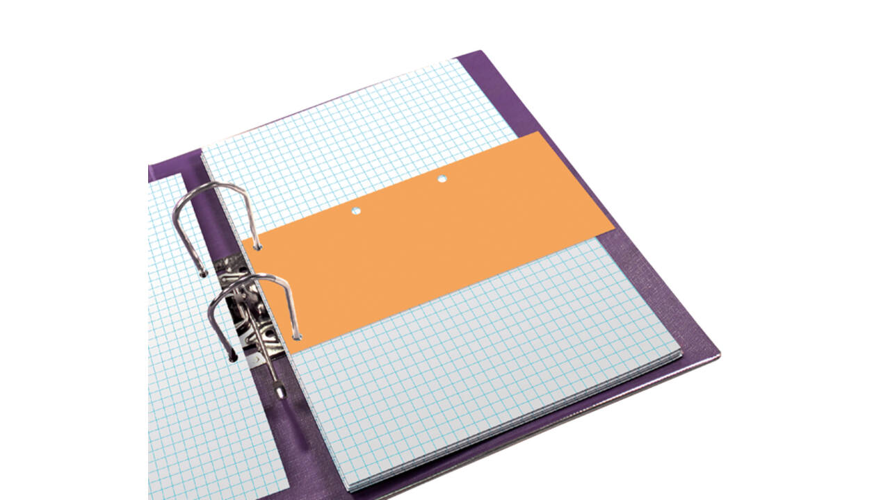Scheidingsstrook Oxford duo 240x105mm oranje 60 stuks