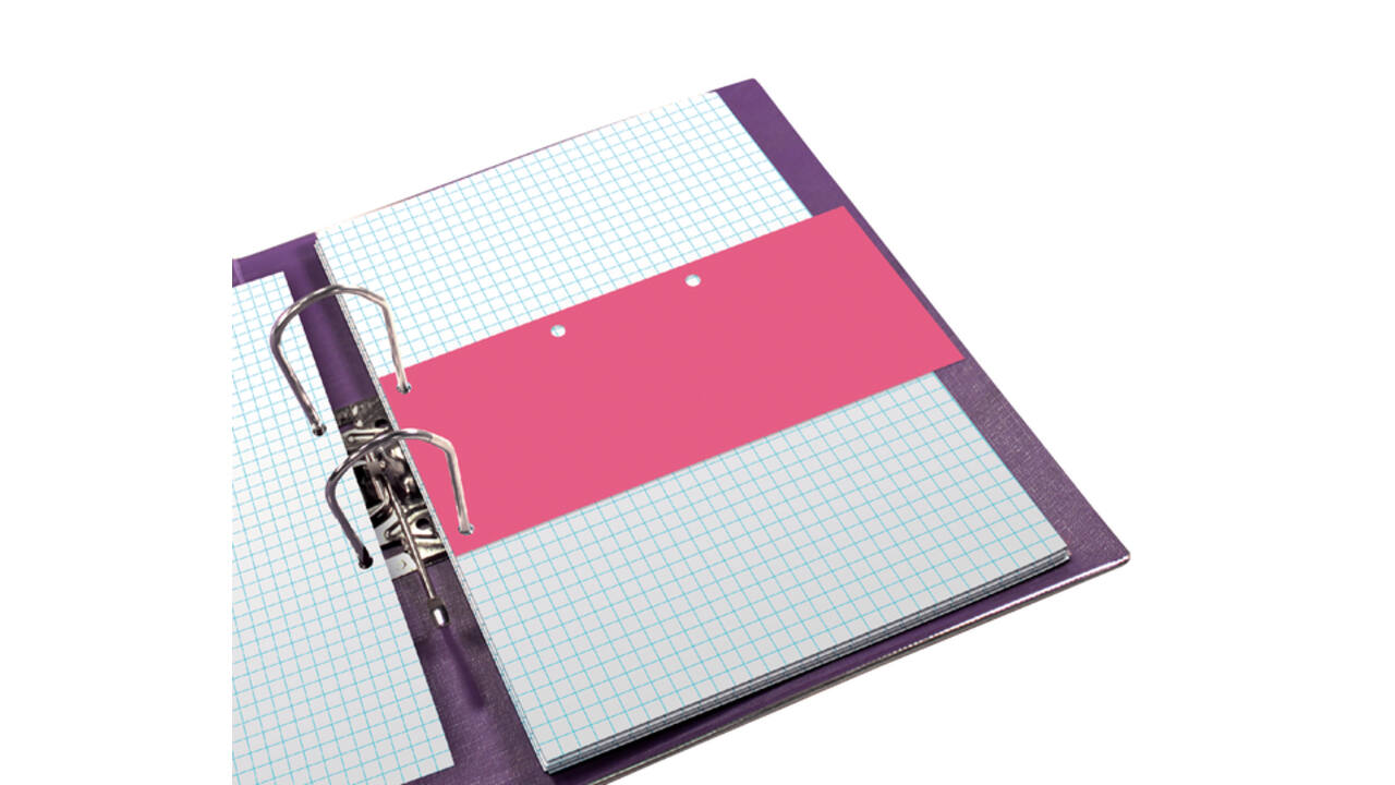 Scheidingsstrook Oxford duo 240x105mm roze 60 stuks