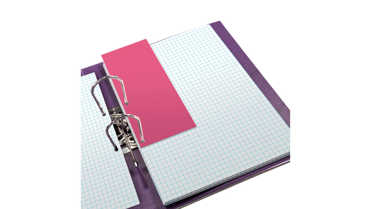 Scheidingsstrook Oxford duo 240x105mm roze 60 stuks