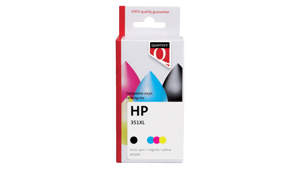Inktcartridge Quantore alternatief tbv HP CB338EE 351XL kleur