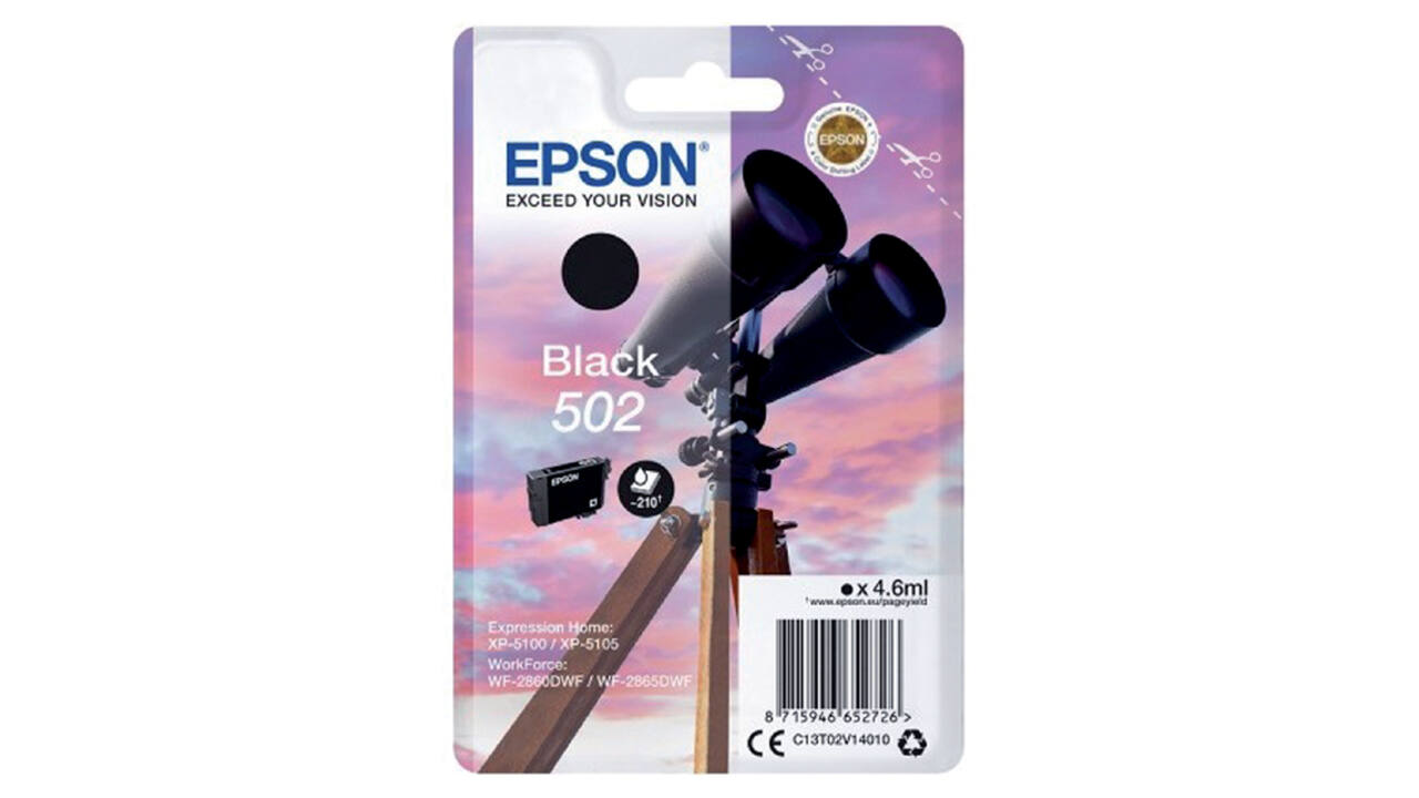 Inktcartridge Epson 502 T02V1 zwart