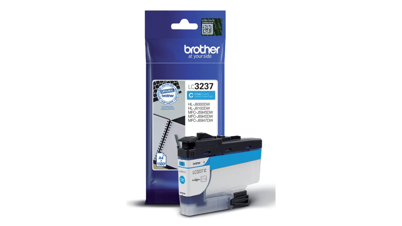 Inktcartridge Brother LC-3237C blauw