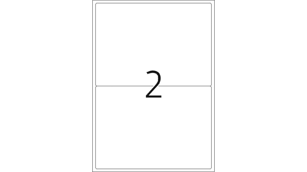 Etiket HERMA 4519 199.6x143.5mm acetaatzijde wit 40 stuks