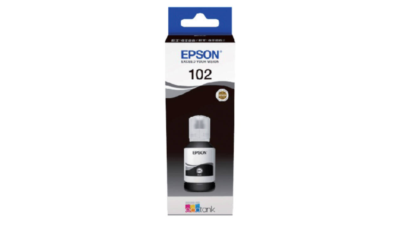 Navulinkt Epson 102 T03R1 zwart