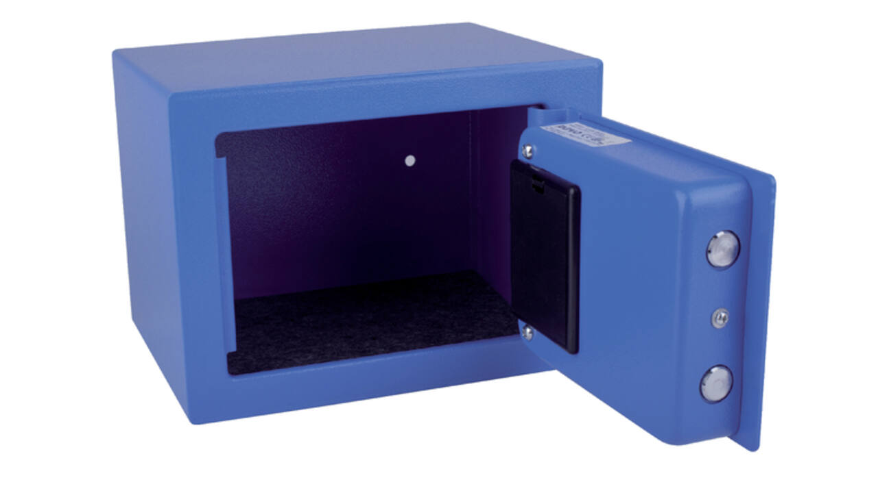Kluis Pavo mini elektronisch 230x170x170mm blauw