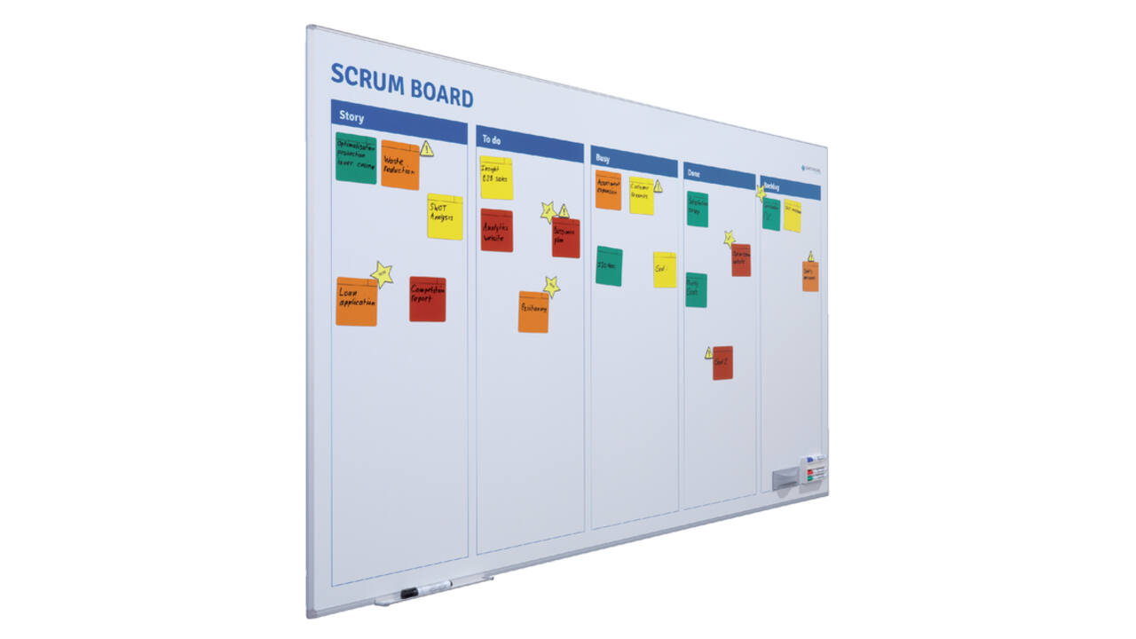 Scrum bord + starterkit scrum 90x120cm