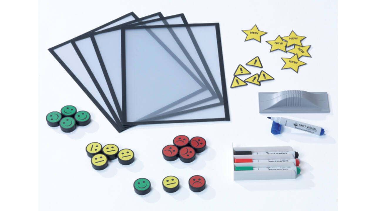 Verbeterbord + starterkit visual management 90x120cm