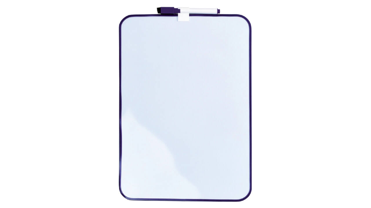 Whiteboard Desq 24x34cm + marker paars profiel