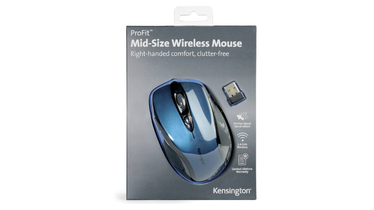 Muis Kensington Pro Fit draadloos blauw