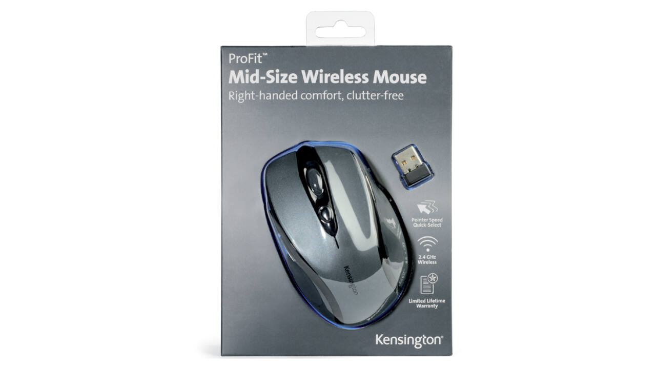 Muis Kensington Pro Fit draadloos grijs