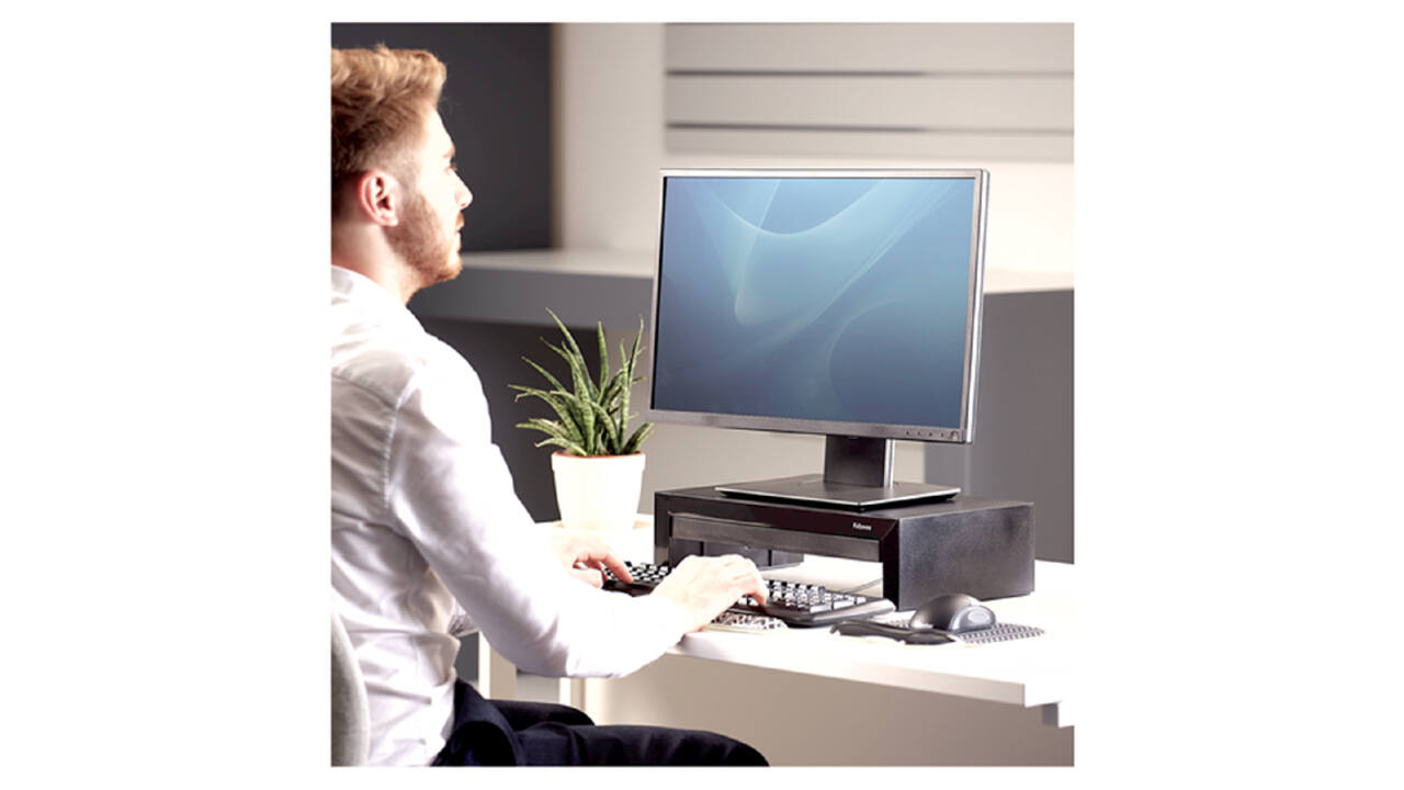 Monitorstandaard Fellowes Designer Suites zwart