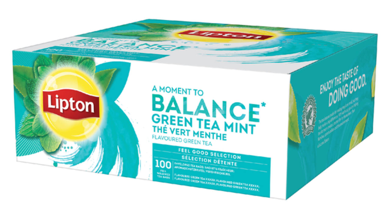 Thee Lipton Balance green tea mint 100x1.5gr