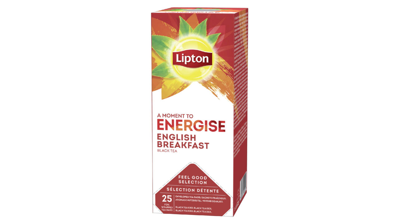 Thee Lipton Energise English breakfast 25x1.5gr