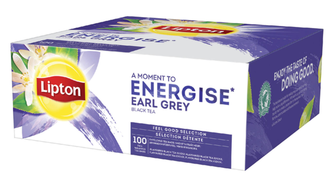 Thee Lipton Energise earl grey 100x1.5gr
