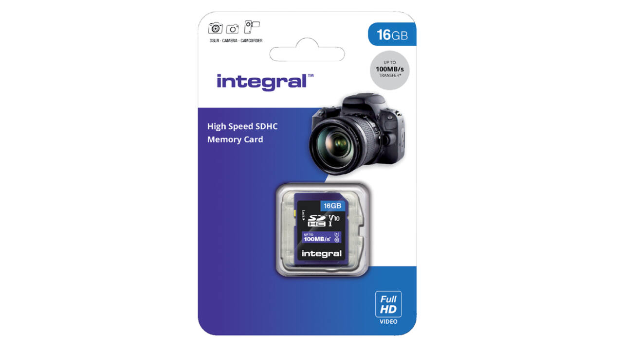 Geheugenkaart Integral SDHC V10 16GB