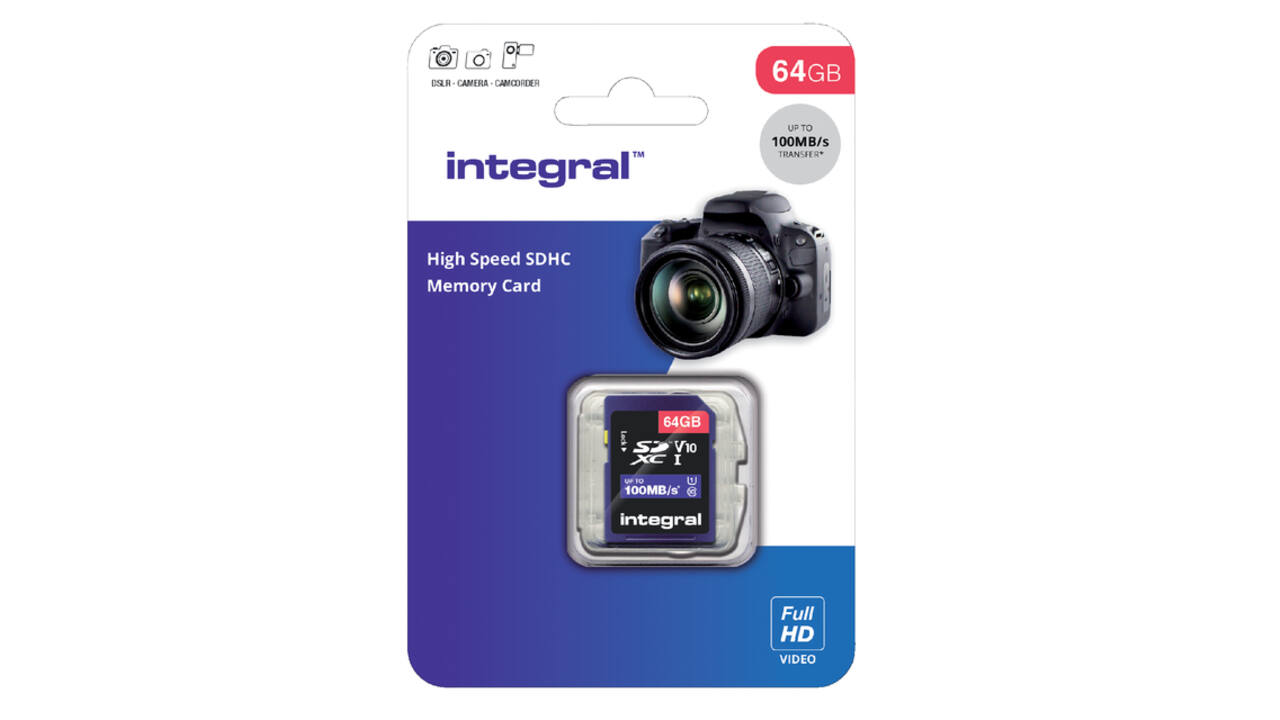 Geheugenkaart Integral SDXC V10 64GB