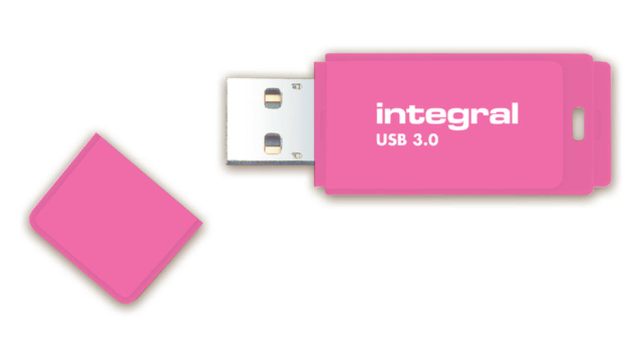 USB stick 2.0 Integral Neon USB-A 32GB roze