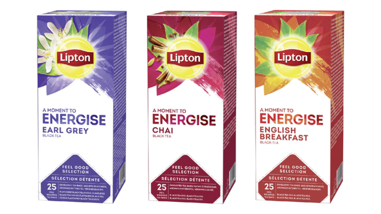 Thee Lipton Energise English breakfast 25x1.5gr