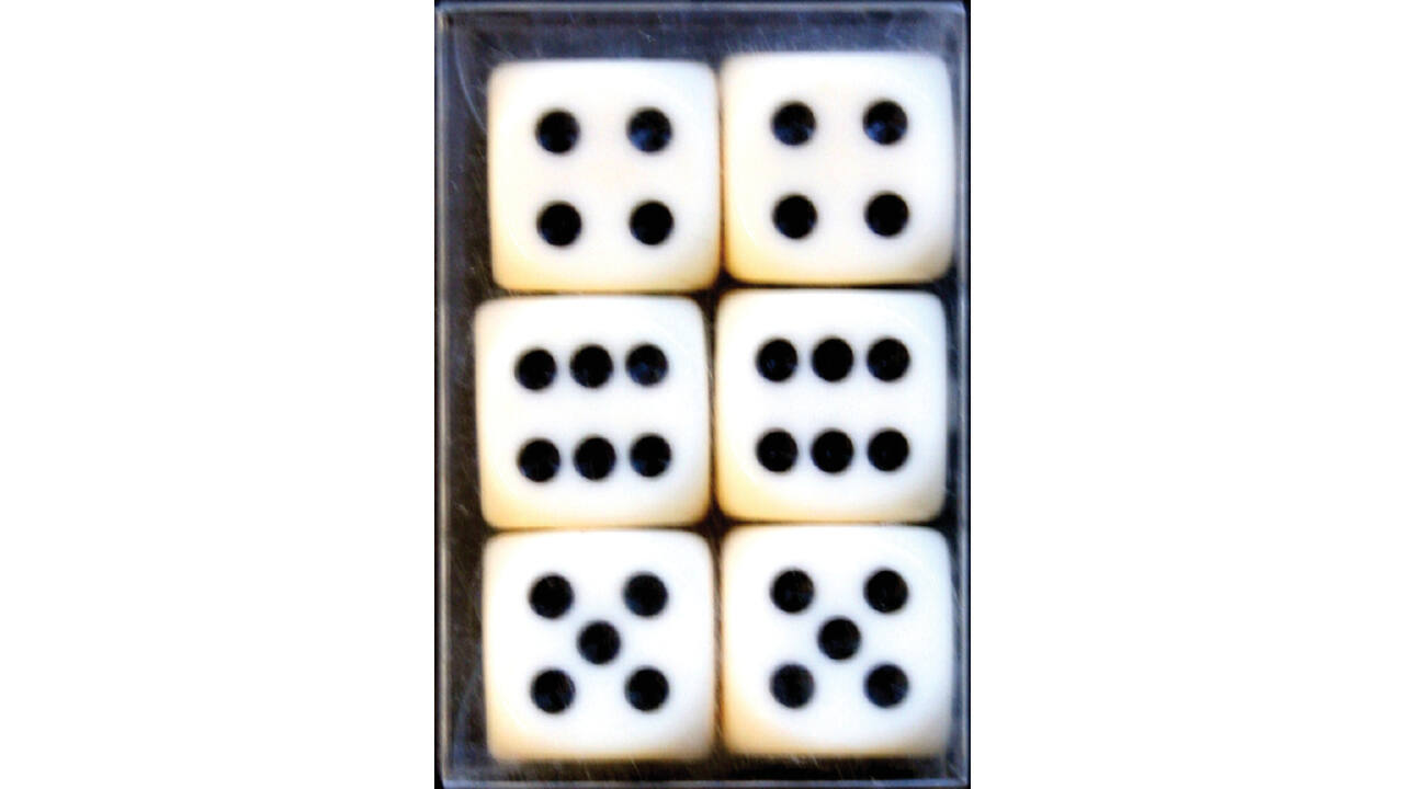 Dobbelstenen Verhaak 6 stuks