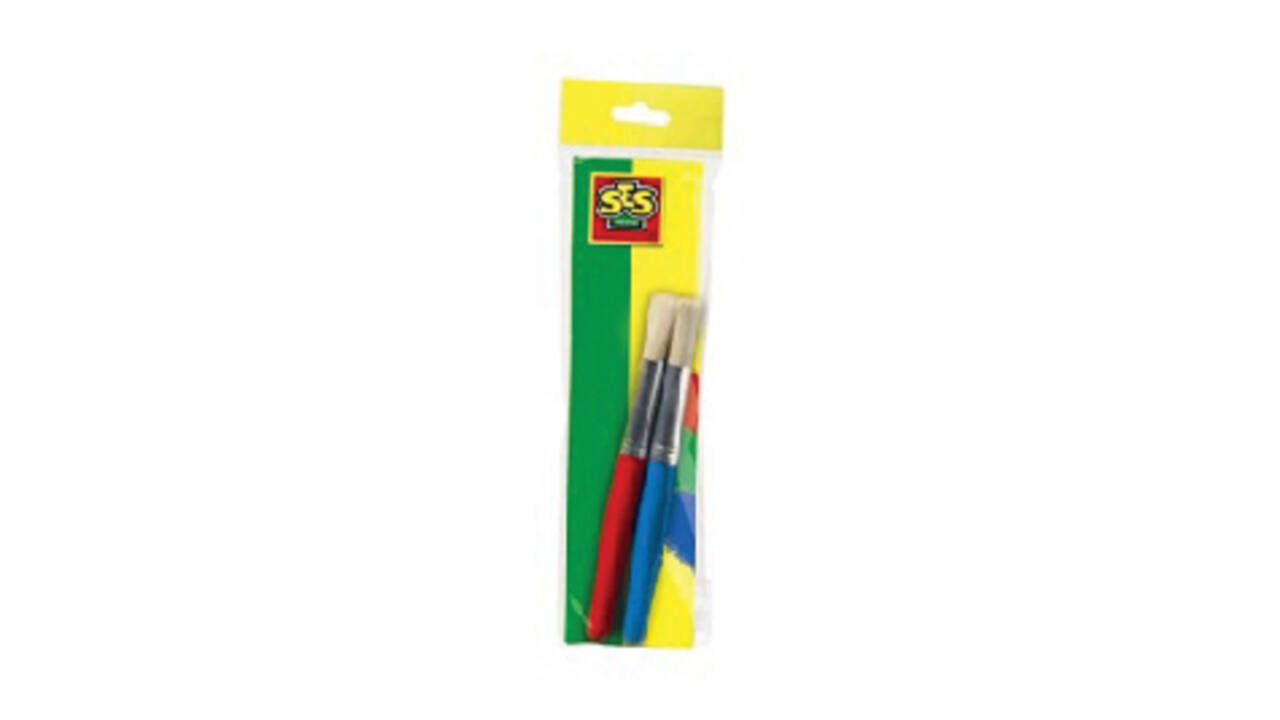 Kwast Creative houten steel set à 2 stuks