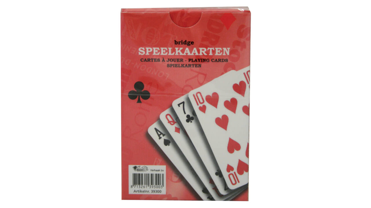 Speelkaarten premium rood