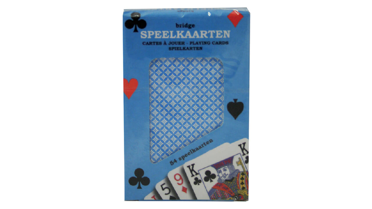 Speelkaarten premium blauw