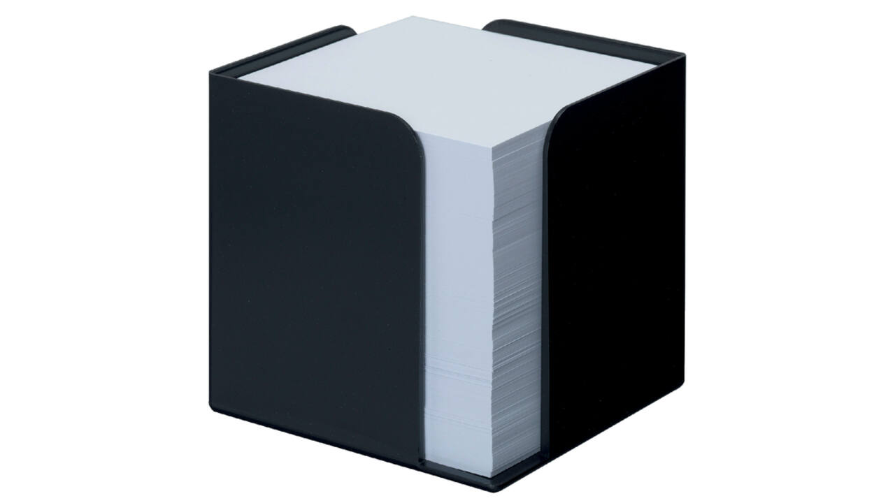 Memokubus Djois Re-Solution recycled 95x95x95mm + 700vel zwart
