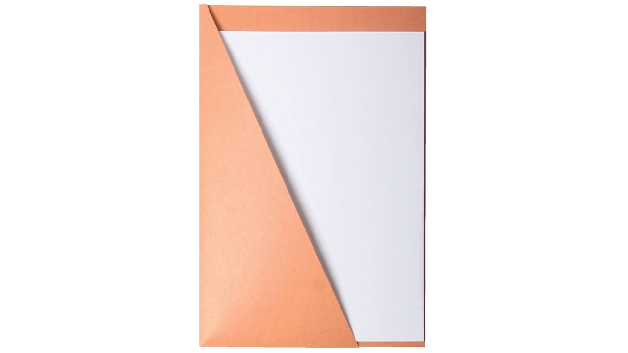 Insteekmap Quantore driehoek ICN1 219x330mm 225gr chamois