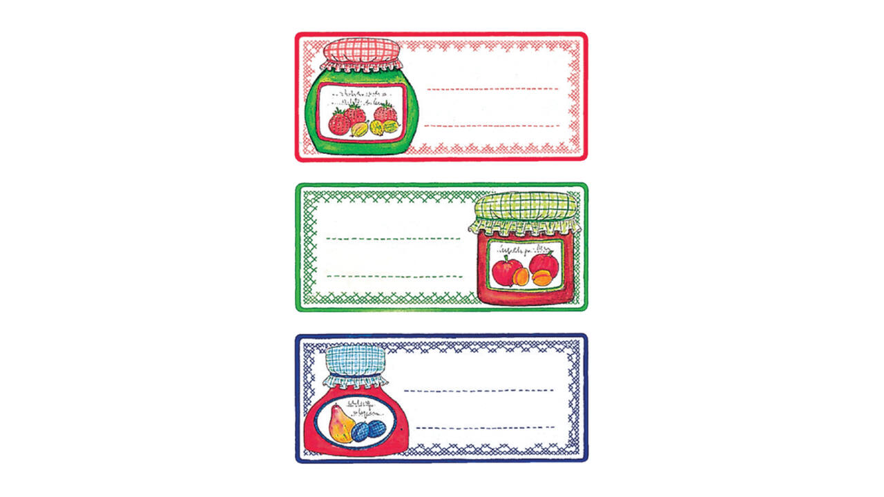 Etiket HERMA 3766 keuken weckpot