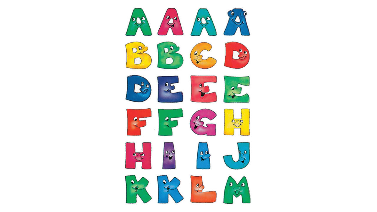Etiket HERMA 4194 28mm letters a-z gezichten 48 stuks